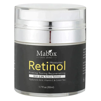 Mabox Retinol 2.5% Vitamin E Facial Moisturizer Cream